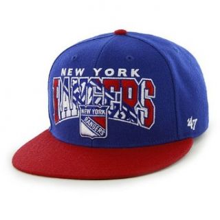 '47 BRAND New York Rangers Logo Infiltrator Snapback Cap   Size Adj at  Mens Clothing store