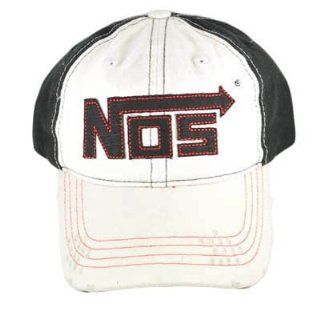 NOS ENERGY DRINK WHITE BLACK ADJ COTTON HAT CAP NEW : Sports Fan Baseball Caps : Sports & Outdoors