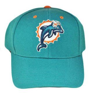 NFL OFFICIAL MIAMI DOLPHINS GREEN AQUA NEW CAP HAT ADJ : Sports Fan Baseball Caps : Sports & Outdoors