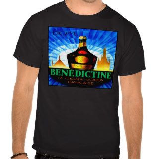 Benedictine Liqueur ~ Vintage French Liquor Ad Tee Shirts