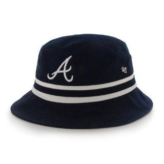 Atlanta Braves hats : '47 Brand Atlanta Braves Bucket Hat   Navy Blue : Sports Fan Apparel : Sports & Outdoors