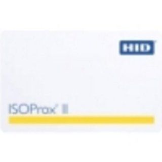 HID Corporation 1386 ISOProx II PVC F and G Gloss Finish Imageable Proximity Access Card, No Slot Punch, 2 1/8" Length x 3 23/64" Height x 3/128" Thick, Plain White (Pack of 1)