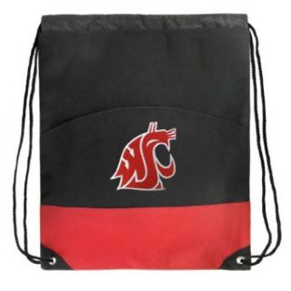 Washington State University Drawstring Bag Backpack Red WSU Cougars Draw String: Clothing
