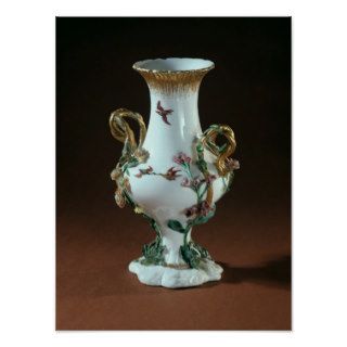 Vase Duplessis' with gold decoration Print