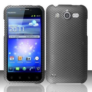 CARBON FIBER Design Hard Plastic Matte Case for Huawei Mercury / Glory M886 (Cricket) [In Twisted Tech Retail Packaging] Cell Phones & Accessories