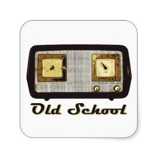 Old School Radio Retro Vintage Stickers