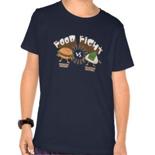 Food Fight! Burger vs. Rice Ball (Dark) Tee Shirts
