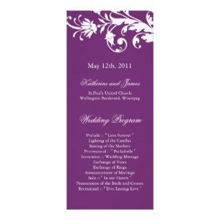 Phlox Wedding Programs Custom Announcements