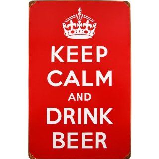 Shop Keep Calm and Drink Beer Retro Tin Bar Sign at the  Home Dcor Store. Find the latest styles with the lowest prices from KegWorks