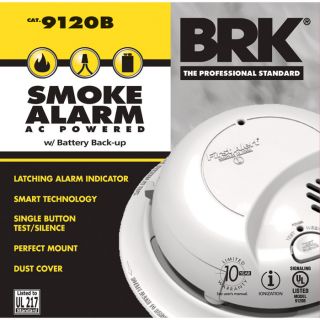 First Alert Hard Wired Smoke Alarm — 6-Pk., AC-Powered, Model# 9120B6PC  Gas Detection