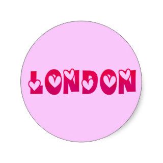 London in Hearts Sticker
