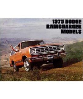 1975 Dodge RAMCharger Sales Brochure Literature Book Advertisement Options Specs Automotive