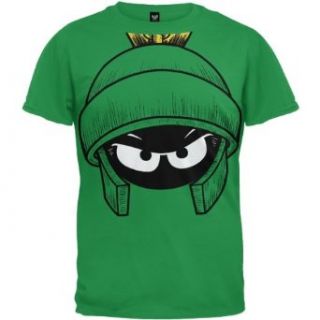 Looney Tunes   Mens Marvin Face T shirt Large Green: Clothing