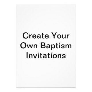 Create Your Own Baptism Invitations