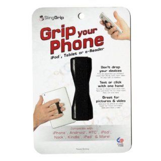 SlingGrip   Grip Your Phone, iPod, Tablet or e Reader   Black Computers & Accessories