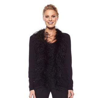 Colleen Lopez "Anytime Glamour" Ostrich Feather Sweater