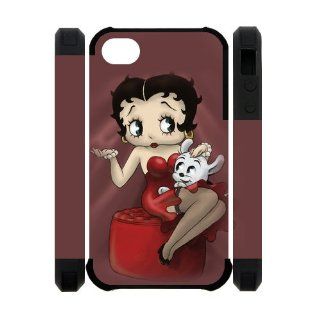 Best known Anime Cartoon Betty Boop Cover Case for iPhone 4 4S Durable Designed Hard Plastic Protective Case: Cell Phones & Accessories