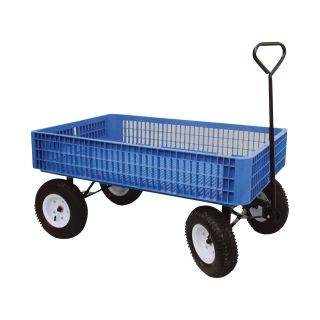 Farm-Tuff Clydesdale Hauler – 46in.L x 30in.W, 600-lb. Capacity, Model# BCH06  Hand Pull Wagons
