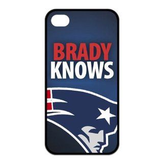 NFL 2013 Regular Season New England Patriots Win Jets By A Narrow Margin Patriots Brady Knows Team Logo Unique Durable Rubber Iphone 4 4s Case: Cell Phones & Accessories