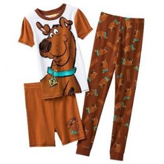 Scooby Doo Boy's (size: 4 10) 3 Piece Pajama Set (4): Clothing