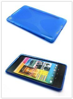 Big Dragonfly High Quality Anti slip Bumps Protective Shell Soft TPU Back Cover Case for New Google Nexus 7 ii Eco friendly Package Semi transparent Blue: Computers & Accessories
