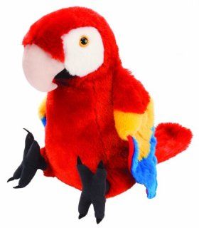 Wild Republic Cuddlekin Macaw Scarlet 12" Plush: Toys & Games