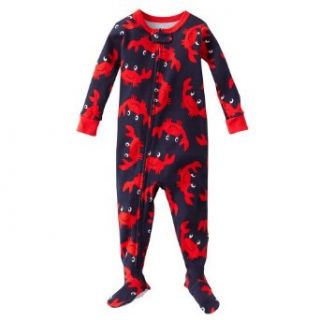 Carter's Baby Boys One Piece "Cute Crabs" Footed Cotton Sleeper Pajamas (18 Months) Clothing