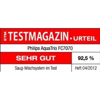 Philips FC7070/01 Nass Trocken Staubsauger AquaTrio (immer Frischwasser, geeignet fr alle Hartbden) silber: Küche & Haushalt