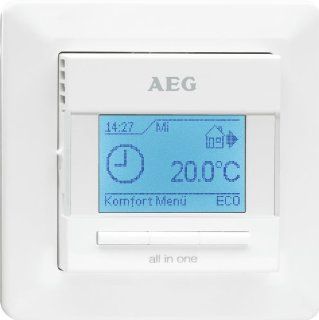 AEG 229702 FRTD 903 Raum  und Fubodentemperaturregler Komfort mit Schaltuhr, 16 A, 230 V, Unterputz: Baumarkt