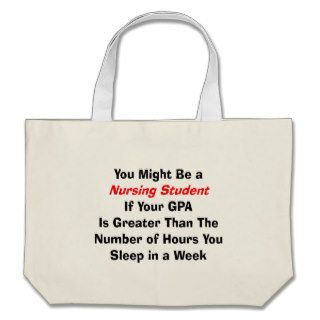 Funny Nursing Student Gifts Canvas Bags