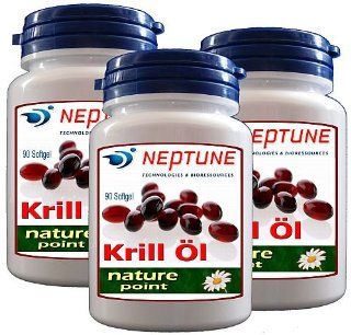 270 Krill l Kapseln mit >> NEPTUNE << Premium Krilll   Grundpreis 22,18 EUR/100 Stk: Lebensmittel & Getrnke