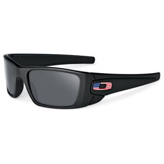 Oakley SI Fuel Cell Sunglasses   Matte Black Frame / Grey Tonal Flag Icon Lens 695760