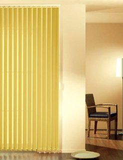 Lamellenvorhang / Vertikalanlage ~ Farbe: gelb ~ Hhe: 260 cm ~ Breite im Angebot whlbar ~ hier in (BxH): 250x260 cm ~ Vertikaljalousie ~ Lamellenbreite: 89mm: Küche & Haushalt