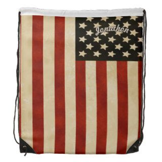 Vintage American Flag Backpack