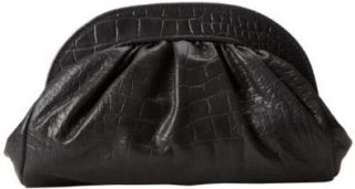 Lauren Merkin Vivi B VV7F257 Clutch,Black Shimmer Crocodile,One Size: Shoes