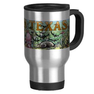 Austin Texas Fun Map Coffee Mugs