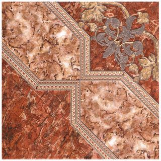 Somertile 12.5x12.5 inch Radom Marron Ceramic Floor And Wall Tiles (pack Of 10)