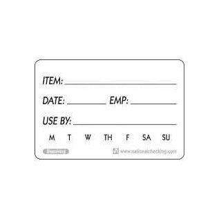 National Checking Company Dateit Dissolvable Label   Use By, 2 x 3 inch    250 per case.: Industrial & Scientific