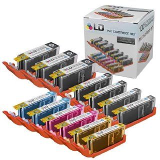 LD  Canon Compatible PGI 250XL & CLI 251XL Set of 13 HY Cartridges: 3 Pigment Black (PGI 250XL), 2 Black (CLI 251XL), Cyan (CLI 251XL), Magenta (CLI 251XL), Yellow (CLI 251XL), Gray (CLI 251XL): Electronics