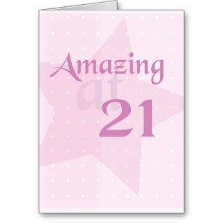 2713 21st Birthday Amazing Card