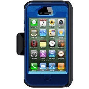 Sport Heavy Duty Hybrid Ballistic Style Combo Belt Clip Cover iPhone 5 Skin Case Cover(Blue): Cell Phones & Accessories