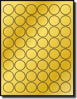 1, 260 Label Outfitters® 1" Gold Metallic Foil Round Blank Printable Laser ONLY Labels (Stickers) : Printer Labels : Office Products