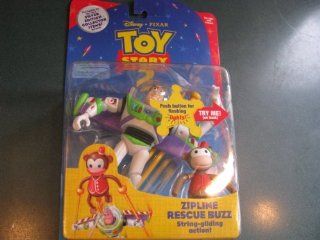 Toy Story 2 Zipline Rescue Buzz String Gliding Action Figure Disney Mattel: Toys & Games