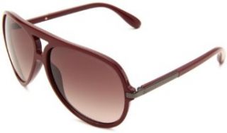 Marc by Marc Jacobs Womens MMJ 276/S MMJ276S Aviator Sunglasses,Burgundy Opal Frame/Brown Gradient Lens,One Size: Clothing