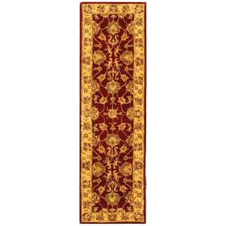 Handmade Heritage Kerman Red/ Gold Wool Runner (23 X 16)