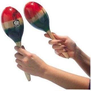 Latin Percussion CP281 Large Wood Maracas: Musical Instruments