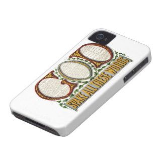 God Spake All These Words The Ten Commandments iPhone 4 Cover