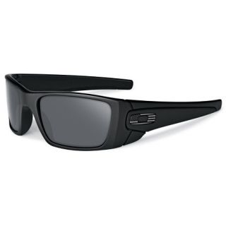 Oakley SI Fuel Cell Sunglasses   Matte Black Frame / Grey Tonal Flag Icon Lens 695760