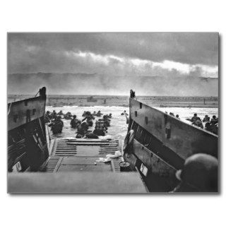 Normandy Invasion at D Day   1944 Post Card