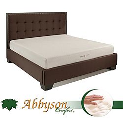 Abbyson Living Abbyson Comfort Sleep green 10 inch Queen size Memory Foam Mattress Green ?? Size Queen